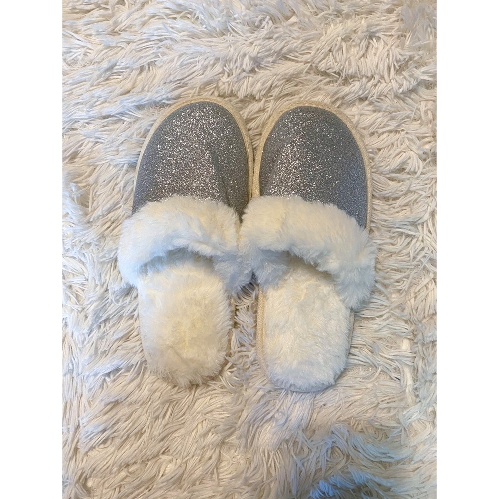 Sparkly Silver Slippers Brand New Never Worn